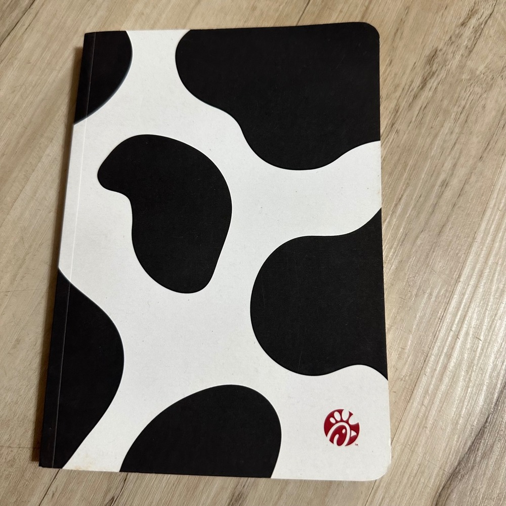 New Chic Fil A Cow Print Notebook